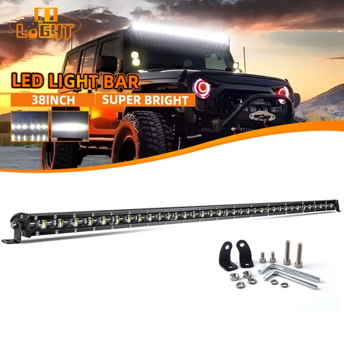 Slim led light bar - 38", single
