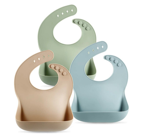 Silicone baby feeding bibs - silicone,