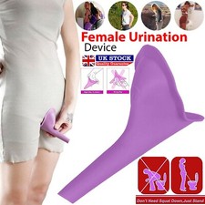 Portable Female Ladies Woman She Urinal Urine Wee Funnel Camping Travel Loo UK