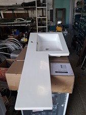 Heavy Resin/ceramic Bathroom Sink L Shaped