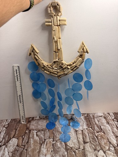 Driftwood anchor wall hanging - wall,