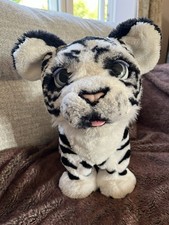 FurReal Roarin' Ivory White Playful Tiger Interactive Toy Tested Working 2016