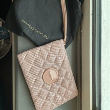 Mimco Pink Metallic Clutch