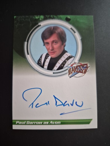 Paul darrow blakes - 7, autograph