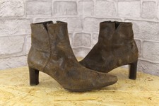 Brown mottled suede mid - brown,