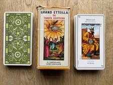Vintage Tarot Card Deck Grand Etteilla Egyptian Gypsies Tarot 1977 Cards Mint