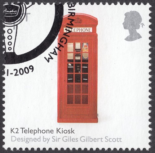 British design k2 telephone - british,