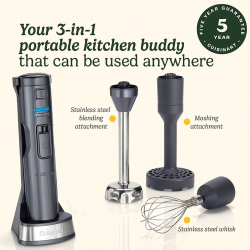 Bnib cuisinart cordless 1 - cuisinart, 3-in-1