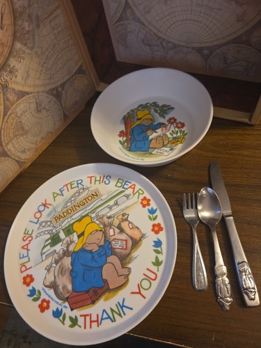 Vintage paddington bear plate - vintage,