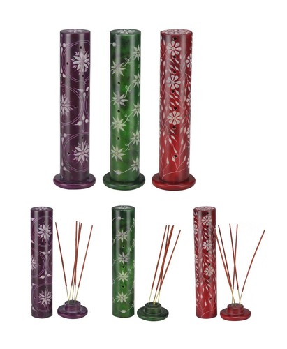 Soapstone incense tower joss - soapstone,