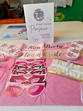 Hen party accessories, sashes, masks, headbands, Just Married flipflops Good Con