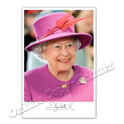 Queen elizabeth autograph - queen, +