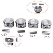 4X PISTON & RINGS FIT FOR Audi
