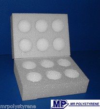 100 polystyrene egg boxes - polystyrene,