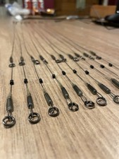 Predator X Titanium Pike Trace 5 Pack 24” x 3.5”Ring Space 42lb Nitinol Deadbait