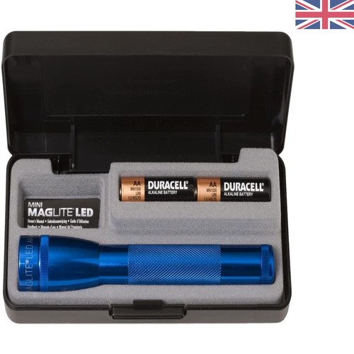 Aluminum blue led flashlight - blue,