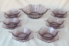 Art Deco 13 Piece Purple Glass
