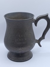 Vintage Pewter Trophy Tankard