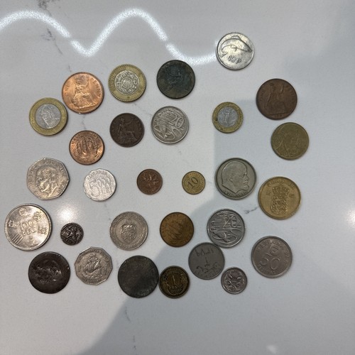 Old mixed coins - old,