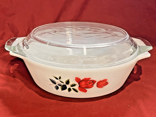 Vintage pyrex june rose - vintage,