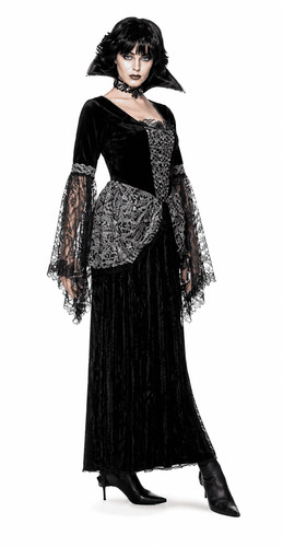 Ladies victorian vamp dress - victorian,