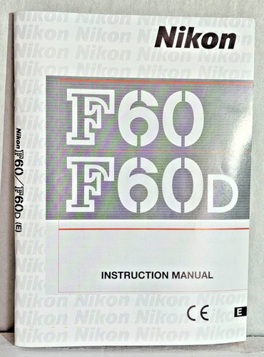 Nikon f60 handbook - nikon,