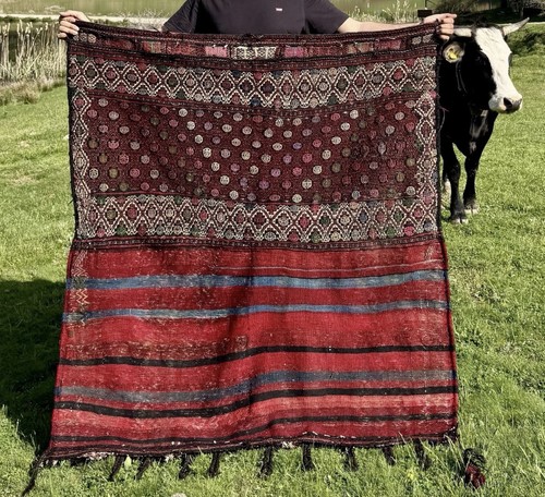 Antique afghan kirman style - antique, kirman-style