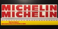 2x Red 220mm x 24mm Michelin