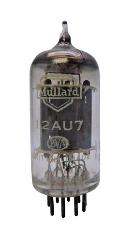 Mullard ecc82 12au7 long - long, plate