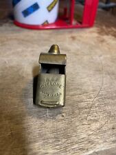 Vintage B&R Cyclone Whistle Brass USA Antique Police Military