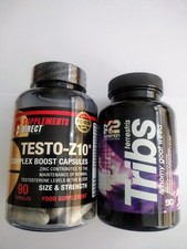💯TESTOSTERONE BOOST TRIBS & HORNY GOAT WEED  90 CAPS + 30 FREE TESTO - Z10 X 90