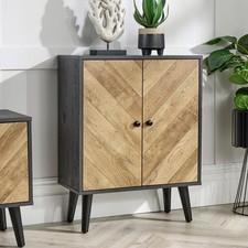 Sideboard 2 Doors Black Frame