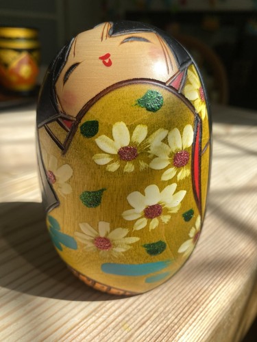 Kokeshi doll hand made - kokeshi,