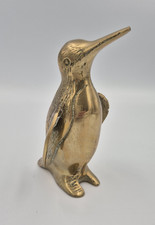 Vintage Brass Emperor Penguin Figurine Statue Ornament 6"