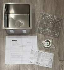 Kohler Strive K-5287 15" Undermount Single Bowl Bar Sink & Bottom Sink Rack