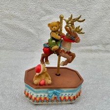Cherished Teddies - Boy on a Reindeer - Musical & Movement  - 785326