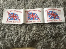 Rare Low Angeles Olympic Games Great Britain 3 Vest Embroidered Badges Team GB
