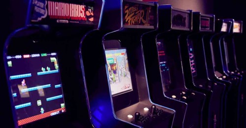 Arcade cabinet game console - cabinet,
