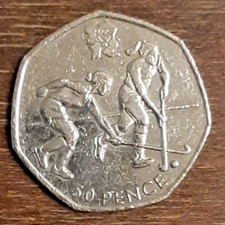 2011 Hockey 50p London Olympics 2012 50 pence coin good circ condition 1
