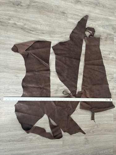 Dark brown leather cowhide - leather,