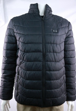 Black Padded HEATED Jacket Large USB Connection