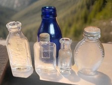 5 Old Glass Bottles