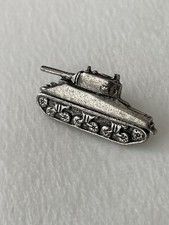 WW2 British American Sherman Tank Pin Badge New Item Normandy Ardennes Fury 