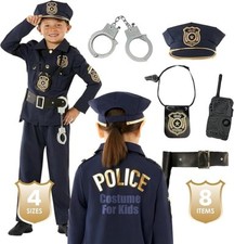 Kids Police Officer Costume &