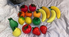 murano glass fruit Vintage Retro Romany Banana Apple Pear StrawberryOrange Lemon