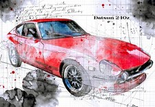Line Tech Drawing   Datsun