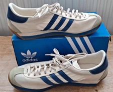adidas Country OG Men's White /Blue Trainers Size 10.5