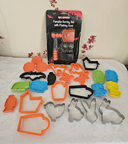 Pumpkin carving set flashing - set,