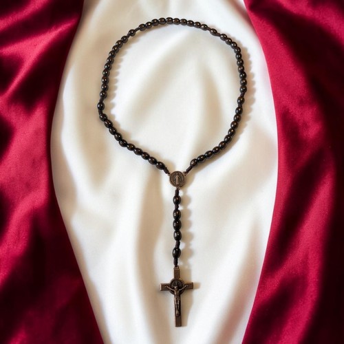 Dark wood catholic rosary - dark,