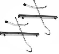 ROOF RACK STEEL 2PC UNIVERSALFIT LOCKABLE HEAVY DUTY CAR VAN  RACK LADDER CLAMPS